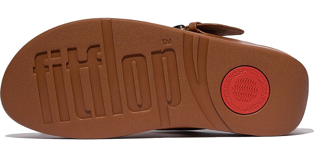 FitFlopDamenFlipFlopsLuluResin-BuckleLeatherToe-PostSandalsJE9