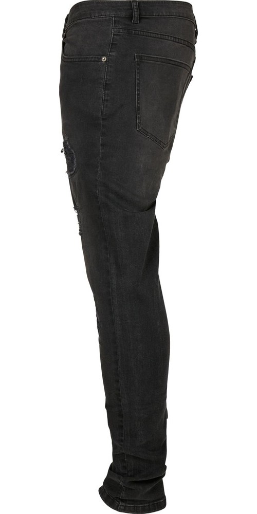 UrbanClassicsHeavyDestroyedSlimFitJeansRealblkHeavyDestroyedWashed-W30-L32