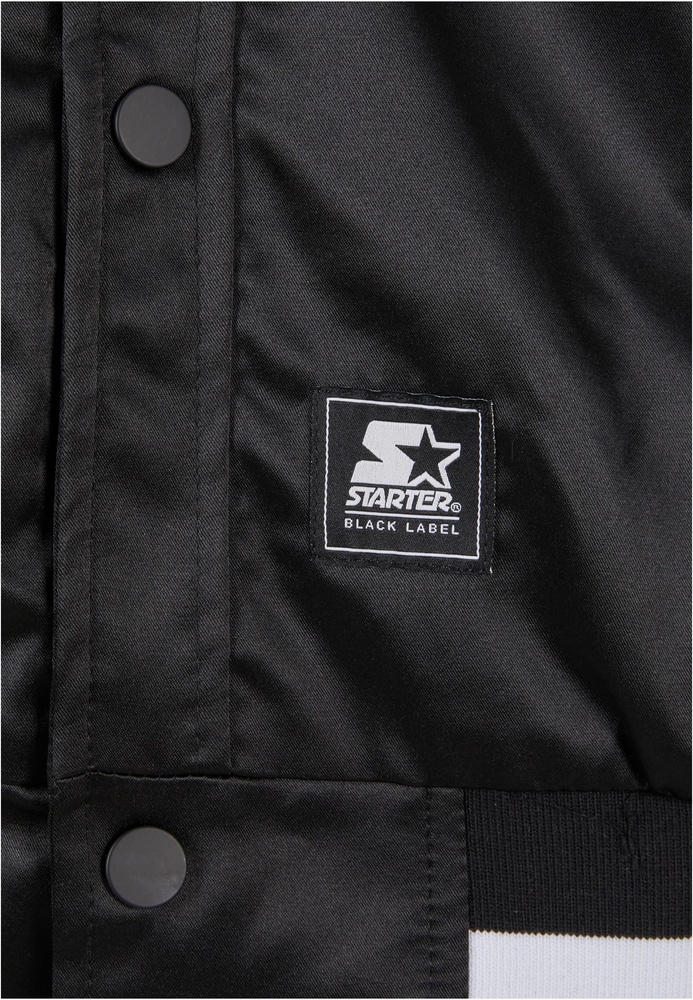StarterBlackLabelJackeStarterSatinCollegeJacketST380Black-L