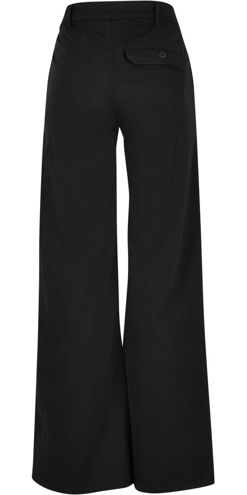 UrbanClassicsDamenHoseLadiesHighWaistWideLegChinoPants