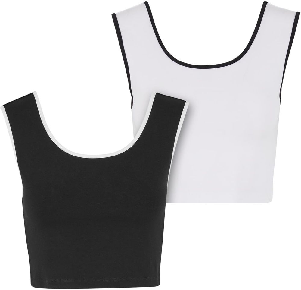 UrbanClassicsDamenLadiesContrastCroppedTopTB7486A