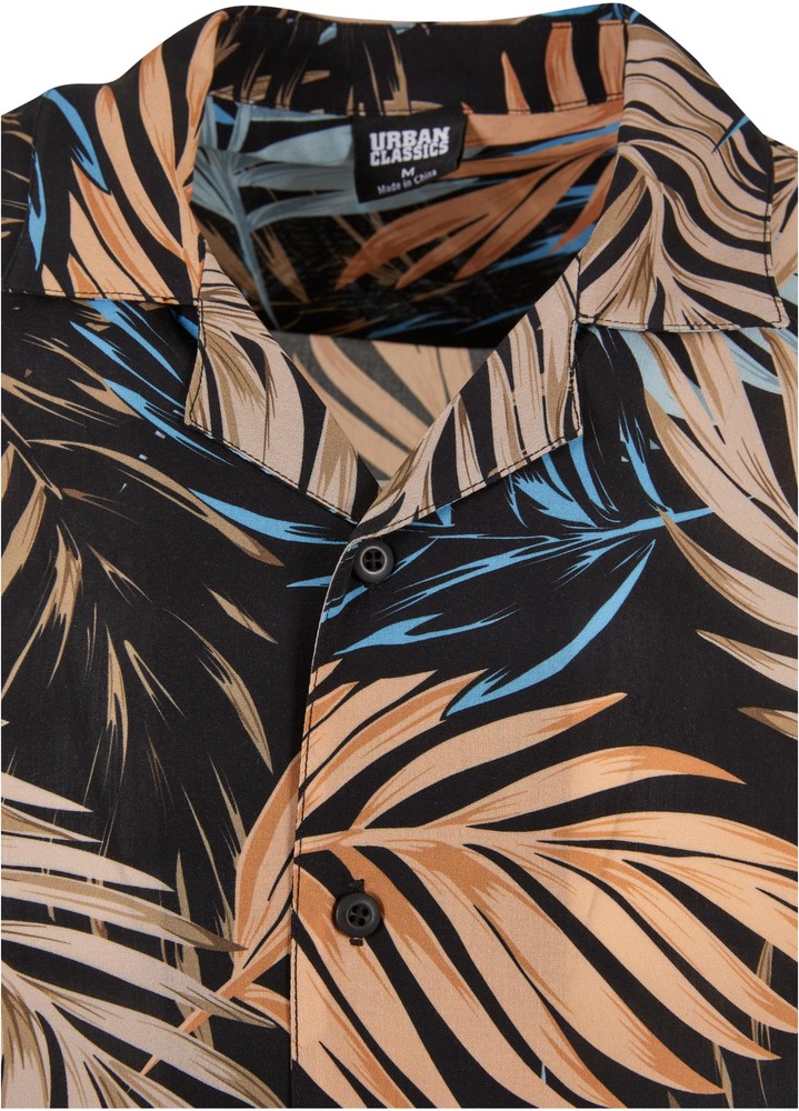 UrbanClassicsHemdViscoseAOPResortShirtPalmfront-3XL