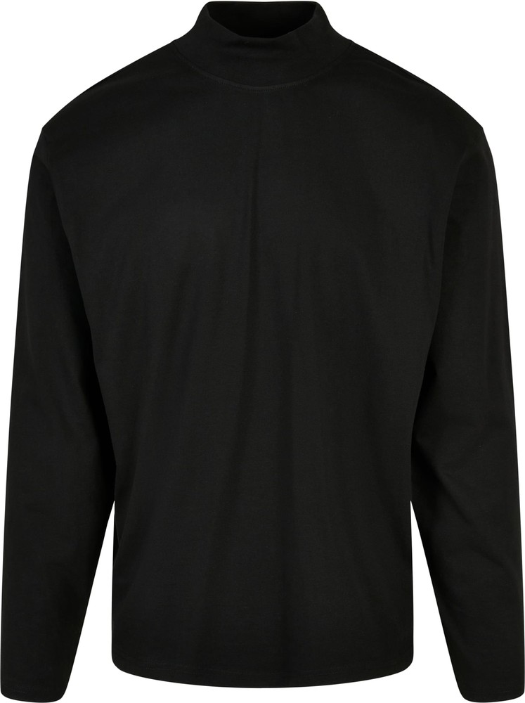 UrbanClassicsHeavyBoxyMockNeckLongsleeveBlack