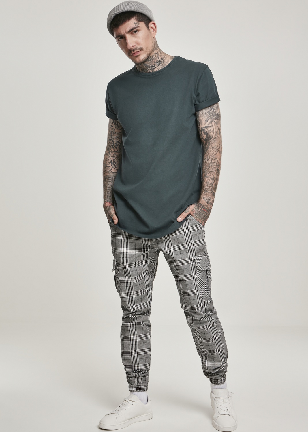 UrbanClassicsT-ShirtShapedLongTeeBottlegreen-2XL