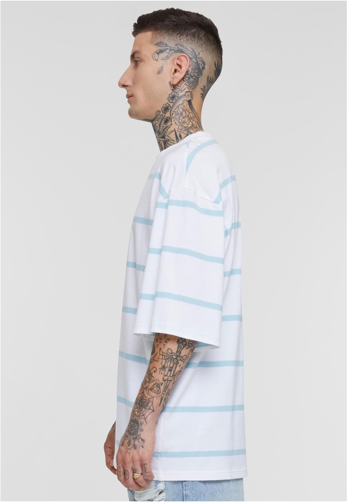 UrbanClassicsT-ShirtOversizedSleeveModernStripeTeeTB6412WhiteOceanblue-L
