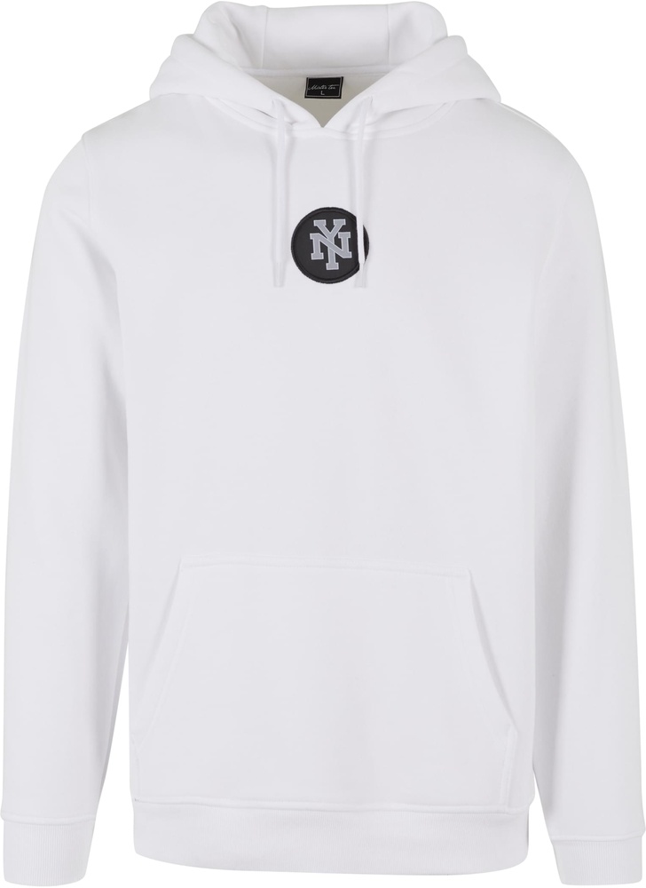 MisterTeeNYPatchHoodyMT3056White-3XL