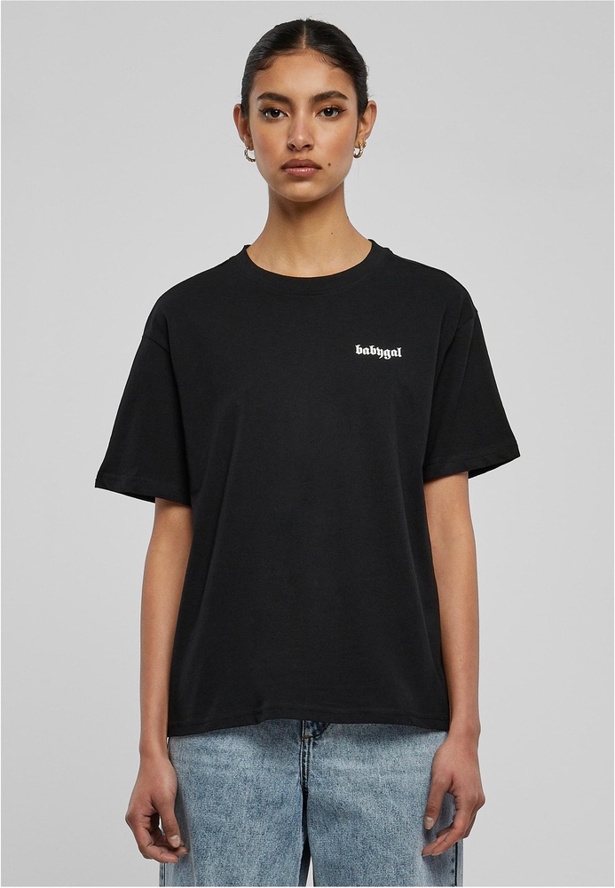 MissTeeDamenT-ShirtBabygalTeeMST004Black-3XL