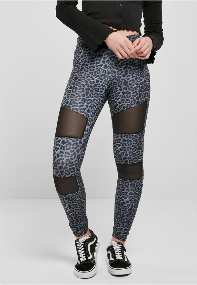 UrbanClassicsDamenLadiesTechMeshAopLeggingsSnowleo-3XL