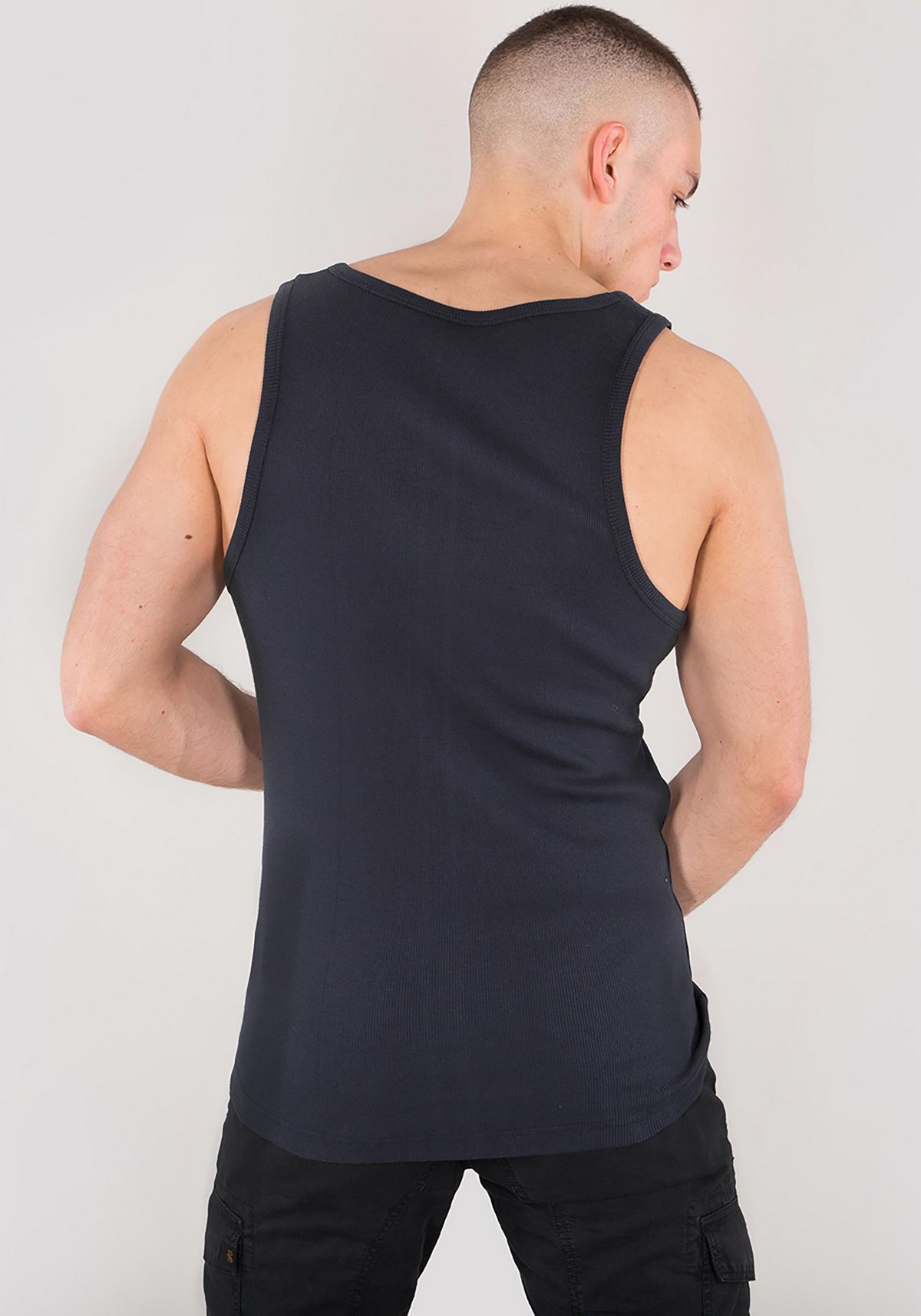 AlphaIndustriesLogoTankT-ShirtUnisexRepBlue