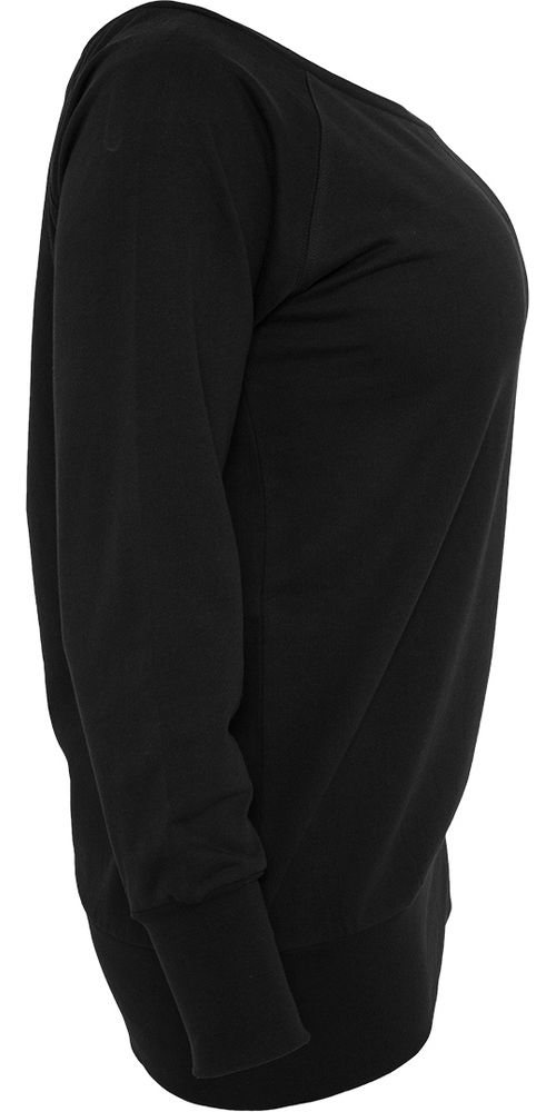 UrbanClassicsDamenPulloverLadiesWideneckCrewneckTB607Black-3XL