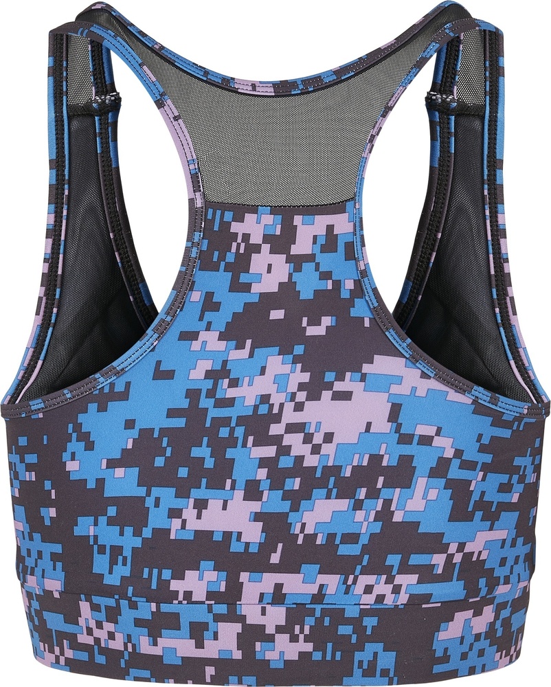 UrbanClassicsDamenBstenhalterLadiesTechMeshBraDigitalDuskvioletCamo-3XL
