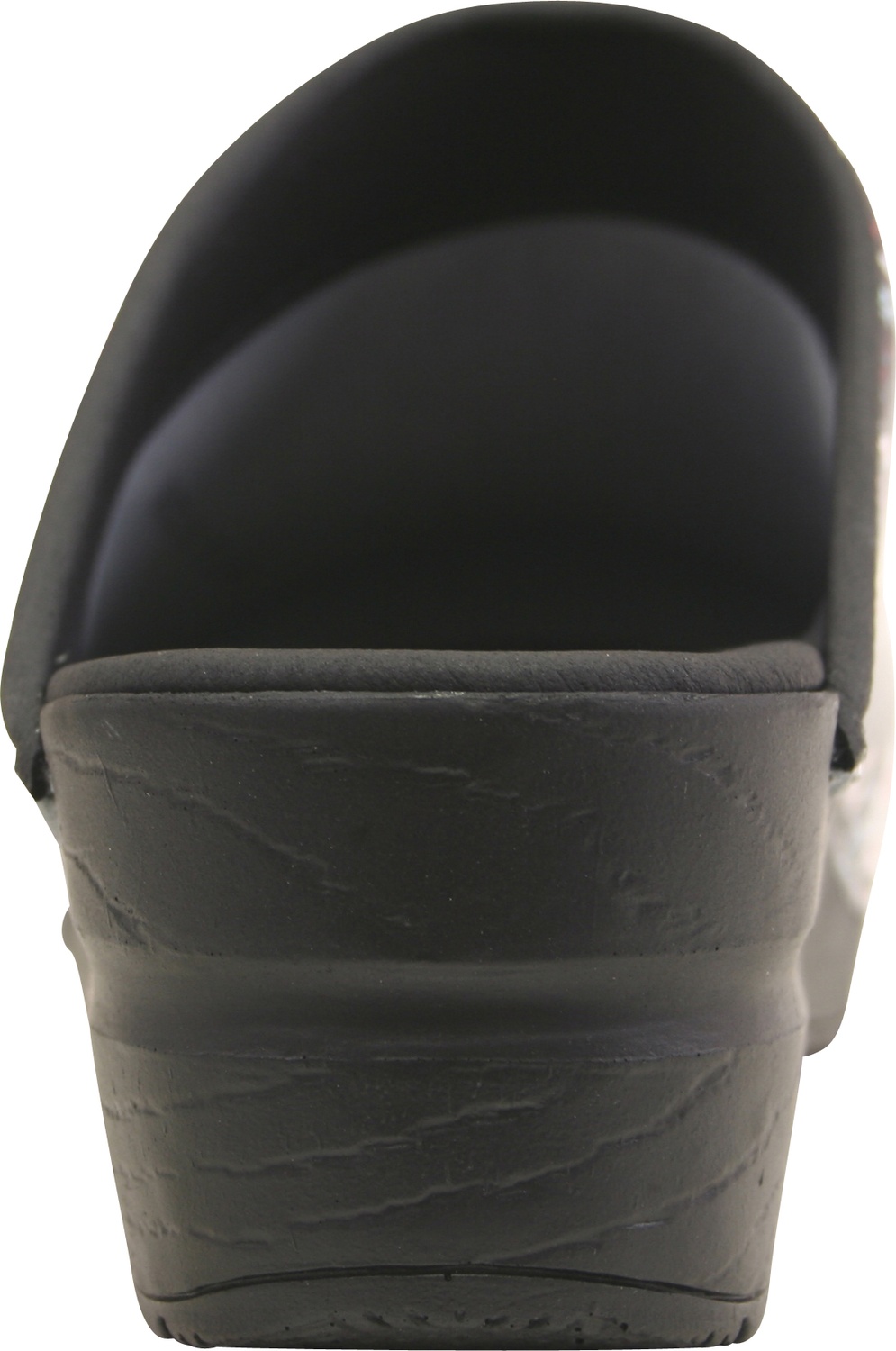 SanitaDamenOffenerClogOriginal-IsalenaOpenBlackWhite