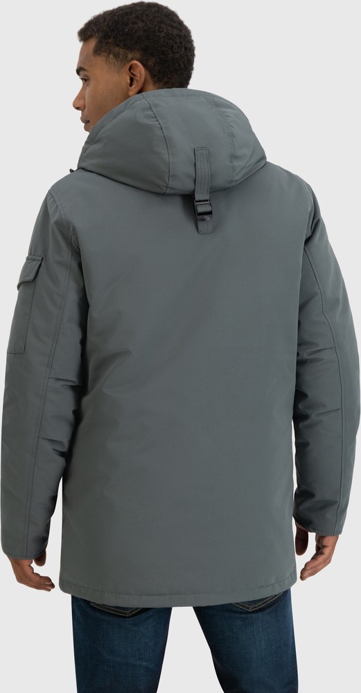 VintageIndustriesFunktionsjackeGavynParkaStoneGrey-S