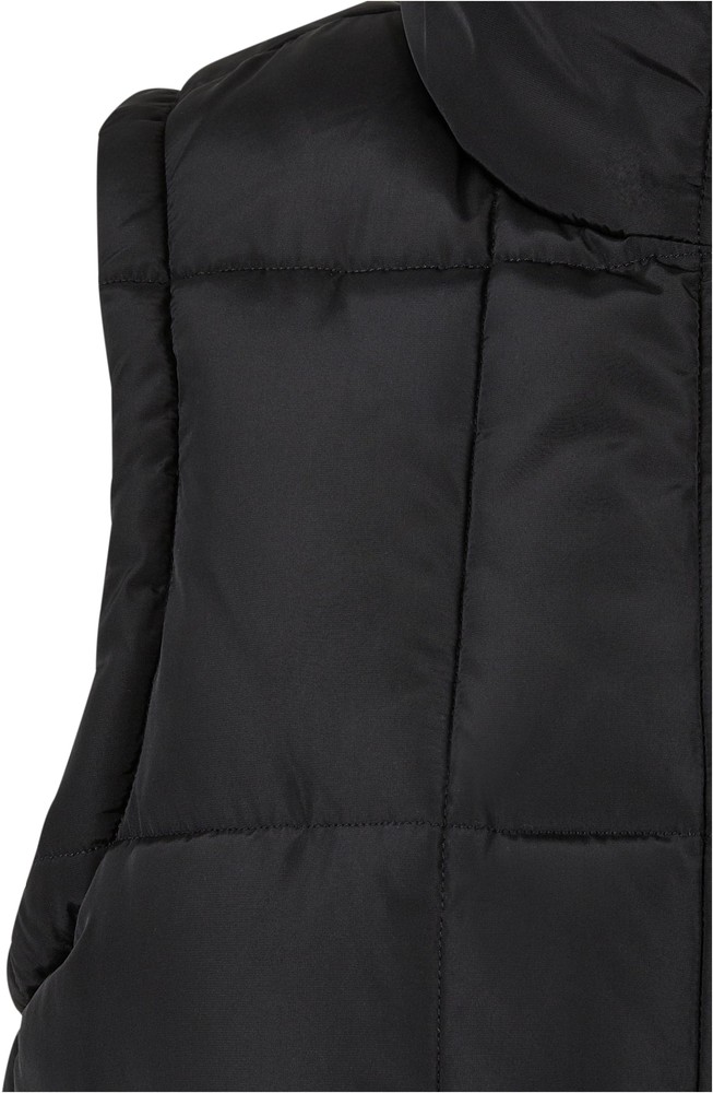 UrbanClassicsDamenWesteLadiesReversibleCroppedPufferVestBlackFuchsia-3XL