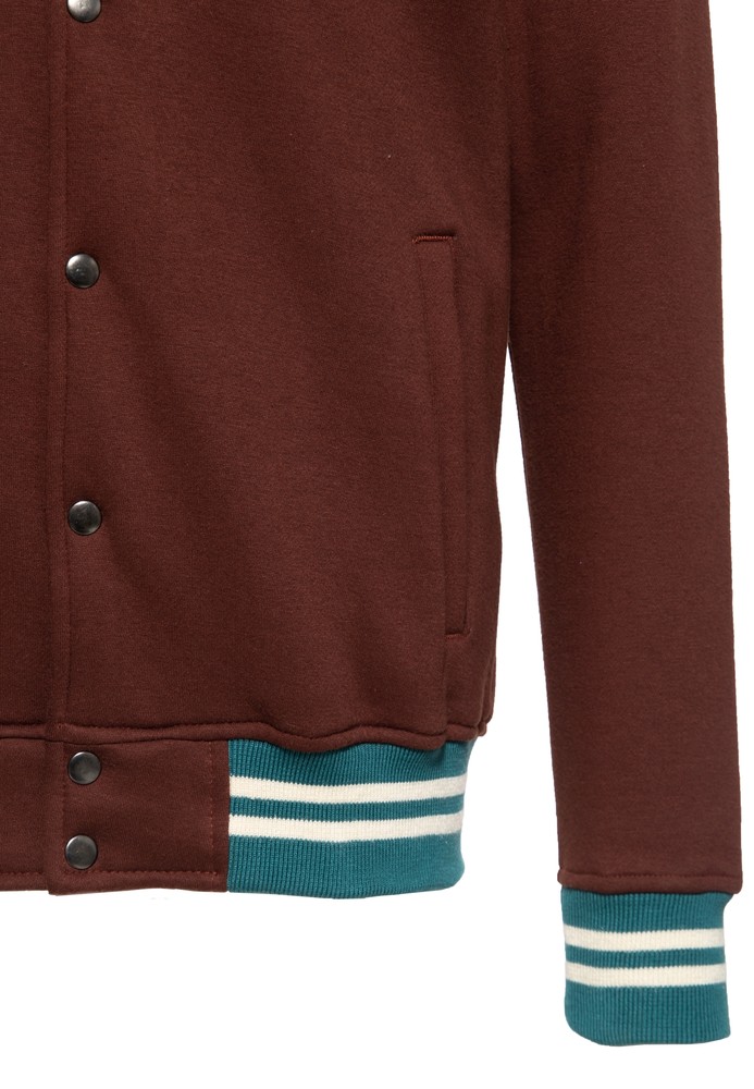 KingKerosinPlayHardCollegeSweatJackeBrown