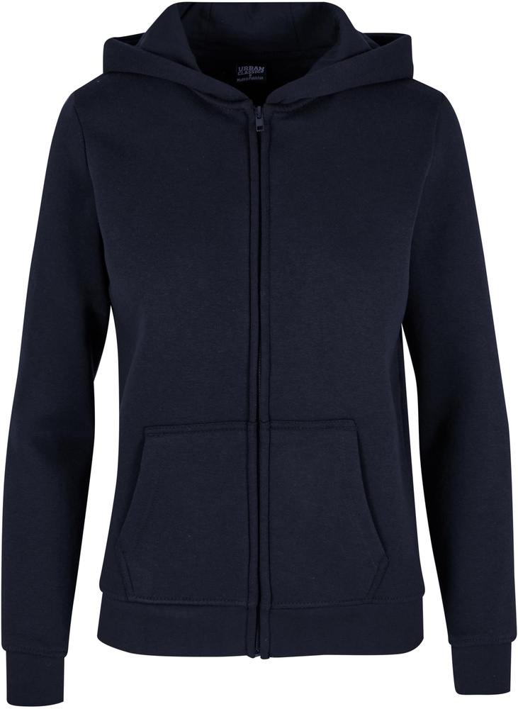 UrbanClassicsDamenLadiesBasicEssentialZipHoodyTB8005Navy-3XL