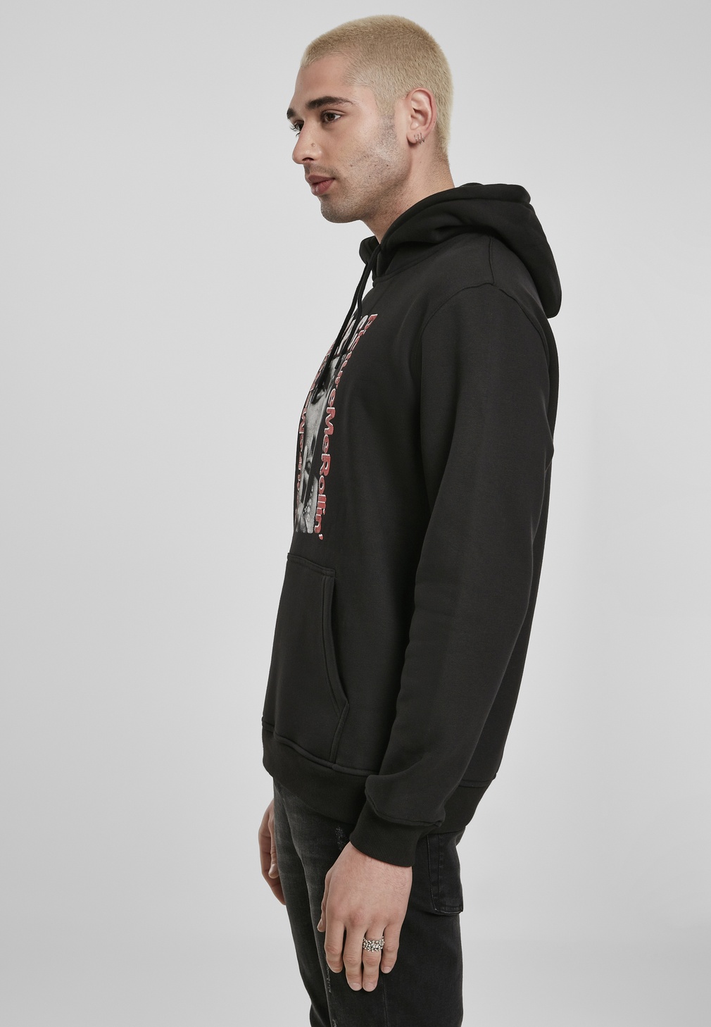 MisterTeeHoodieTupacBoxedInHoodyBlack