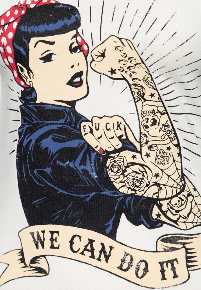 QueenKerosinDamenTShirt-WeCanDoItQK120066Offwhite-3XL