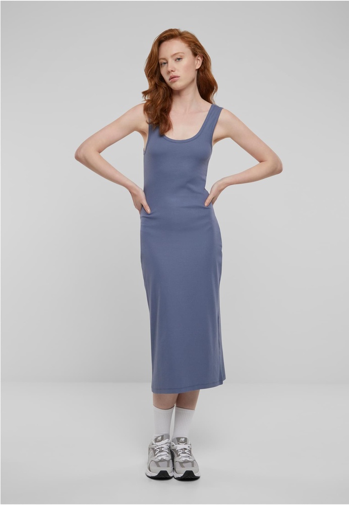 UrbanClassicsDamenKleidLadiesRibTopDressTB6190Vintageblue-3XL