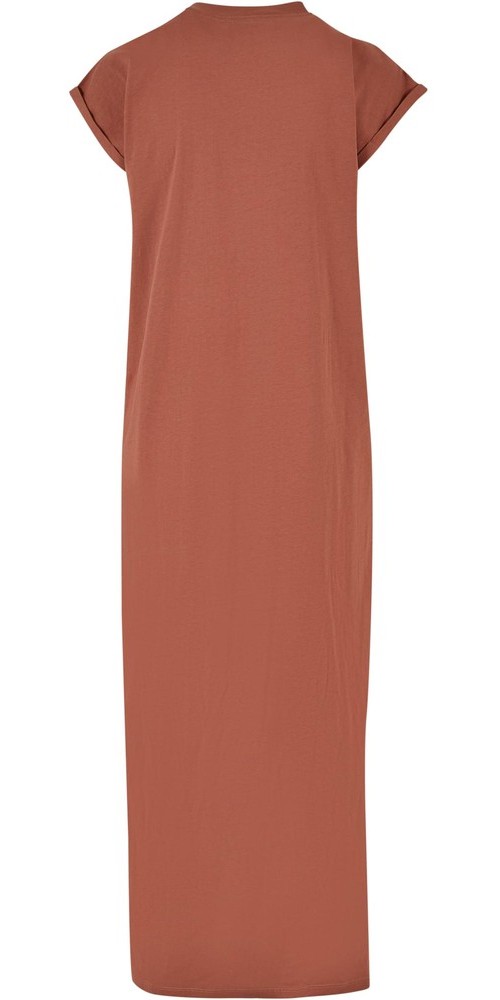 UrbanClassicsDamenLadiesLongExtendedShoulderDressTerracotta-3XL