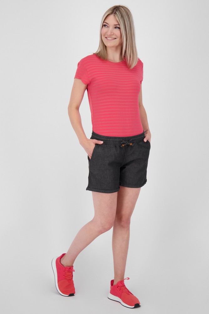 AlifeKickinDamenHoseFreizeitkurzJaneAK23008-9999BlackDenim-XS
