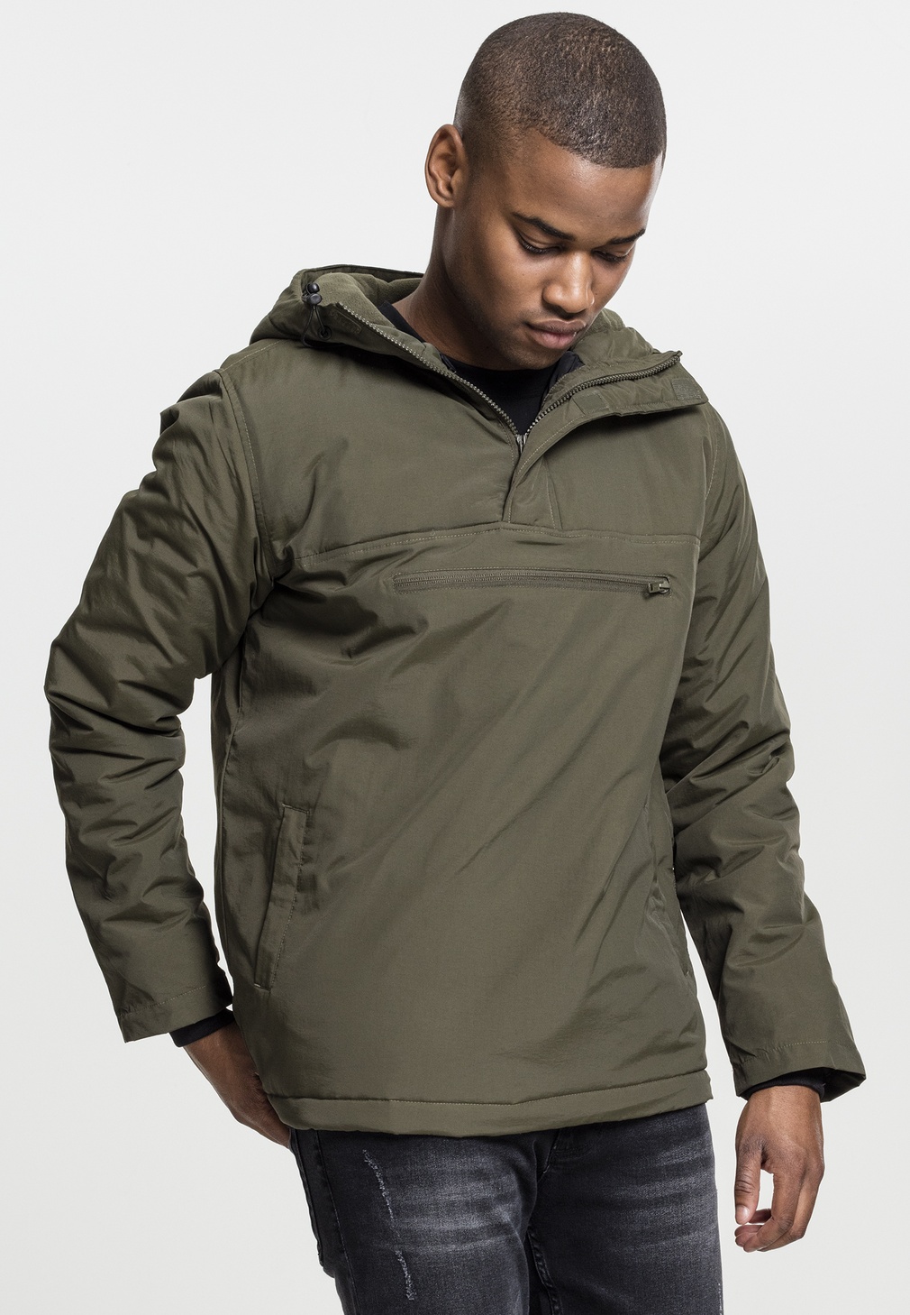 UrbanClassicsWinterjackePaddedPullOverJacketOlive-L