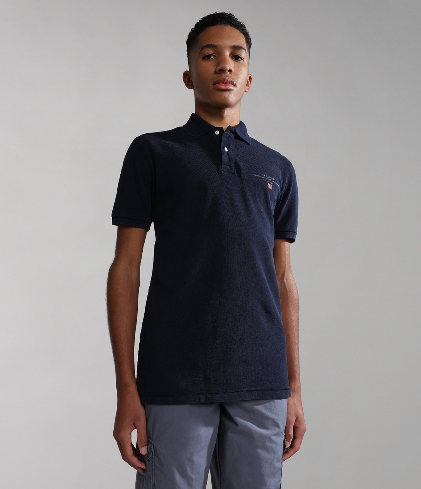 NapapijriKinderPoloShirtKElbas5NP0A4G4NBlueMarine-98-104