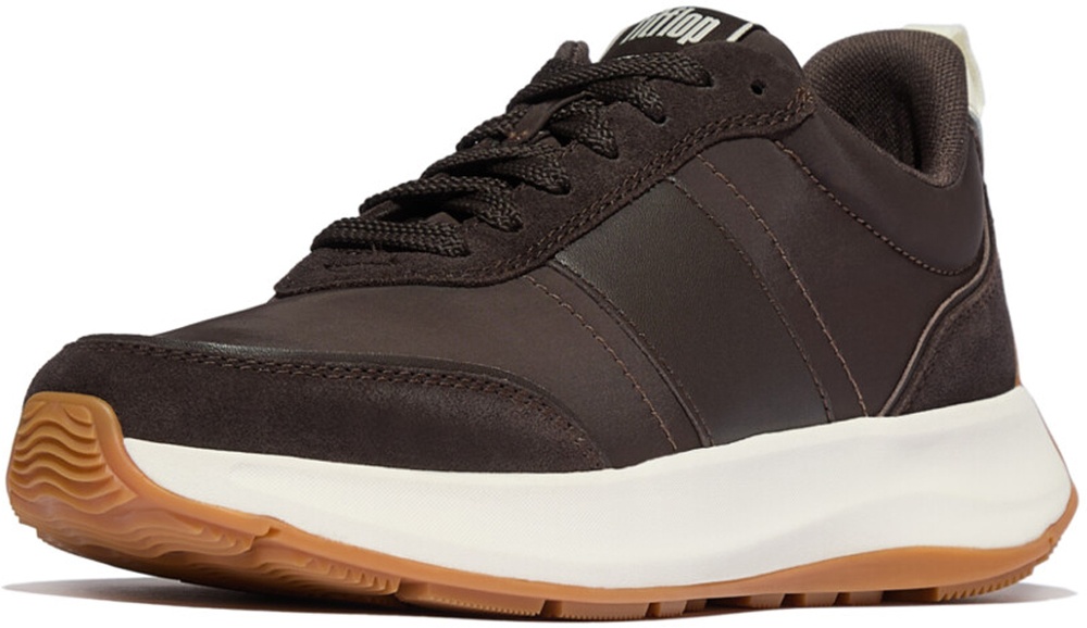 FitFlopDamenSneakersF-ModeFlowSneaker-NylonSuedeMixIK8ChocolateBrownCream-36