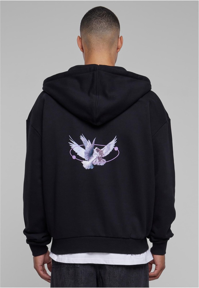 MTUpscaleSweatshirtViveLaLiberteHeavyOversizeZipHoodyBlack