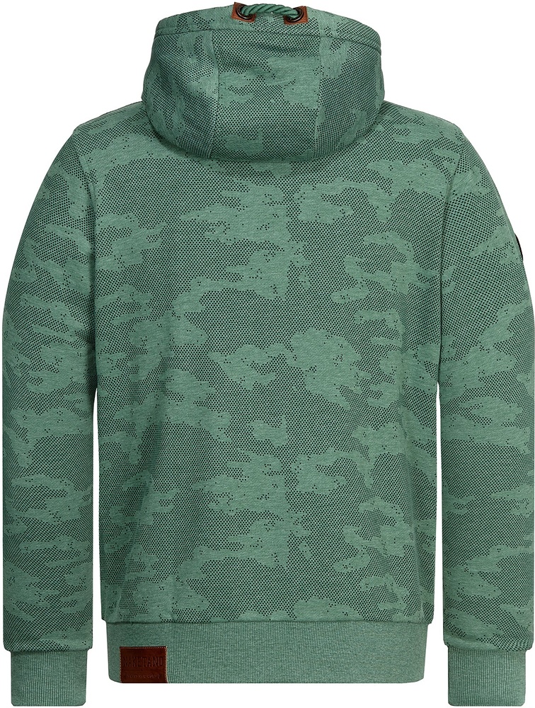 NaketanoHoodieSchwarzkopf1800-0310PineGreenMelangeCamouflage-S