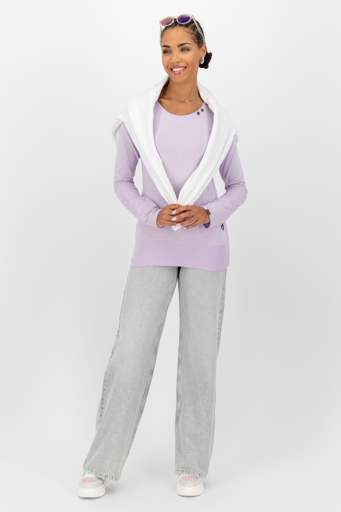 AlifeKickinDamenLongsleeveConnyAKA62008-9999GentleLavenderMelange-L