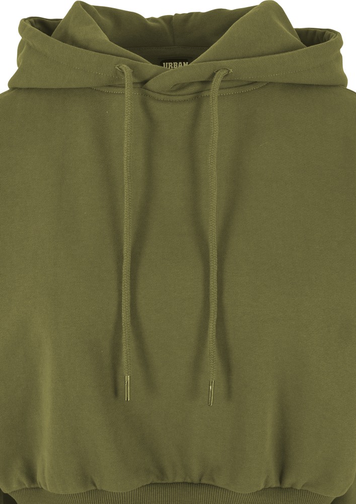 UrbanClassicsDamenLadiesCroppedHeavyHoodySummerolive-3XL