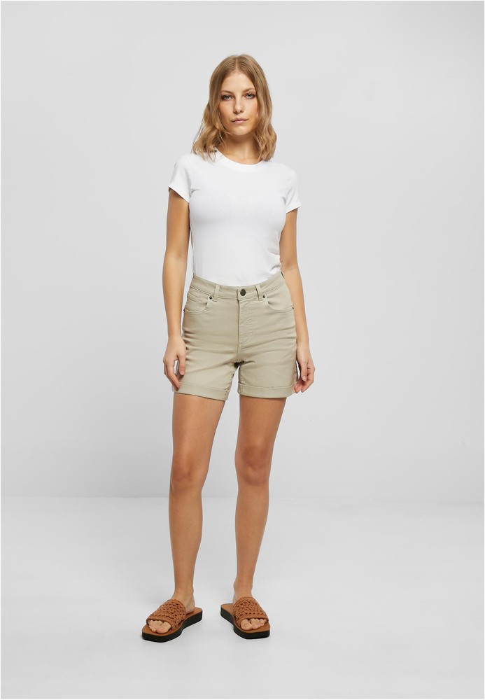 UrbanClassicsDamenLadiesColoredStrechDenimShorts