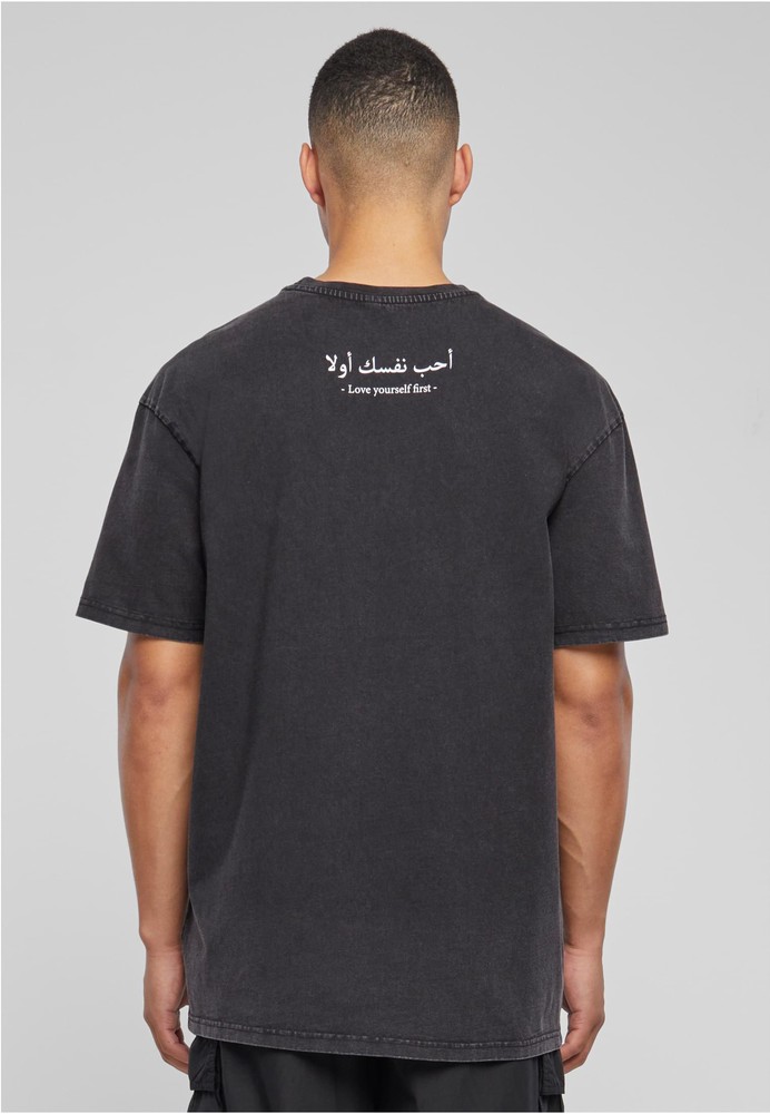 MerchcodeT-ShirtLoveYourselfFirstAcidWashedHeavyOversizeTee
