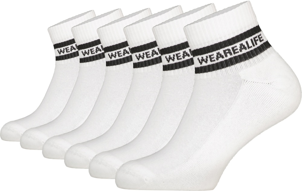 AlifeKickinDamenSockenRikaAKAnkleCrewSocks6erPack44018-9999BrilliantWhite-35-38