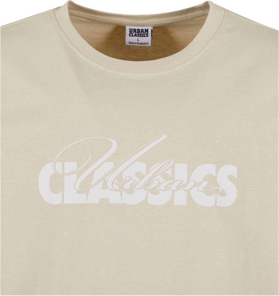 UrbanClassicsT-ShirtUCCursiveBoldLogoHeavyOversizedTeeTB7551Sand-3XL