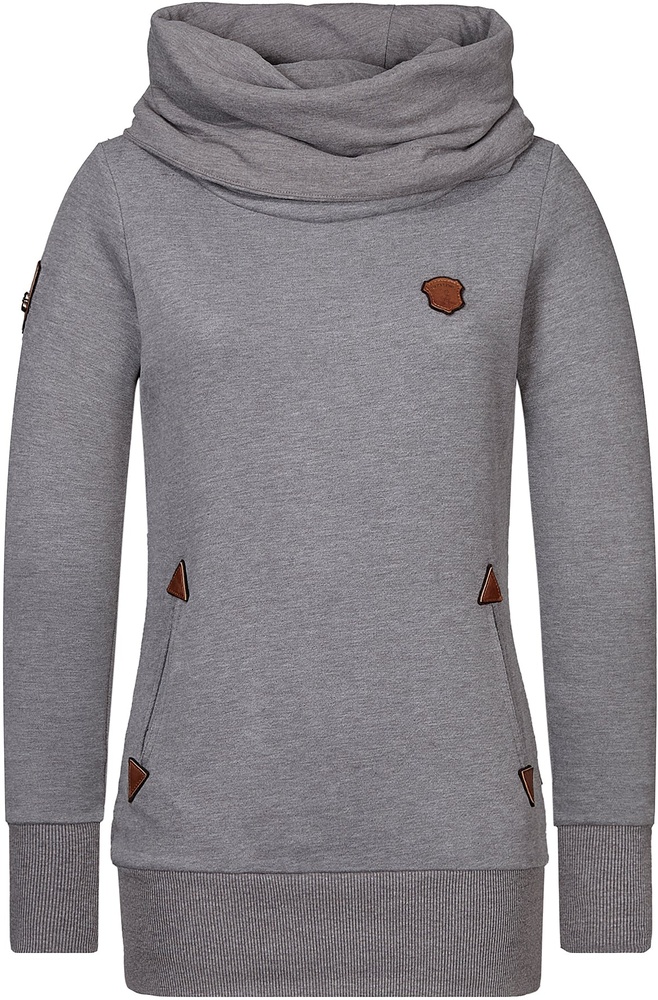 NaketanoDamenHoodieAllroundtalent2401-0001DarkGreyMelange-XS