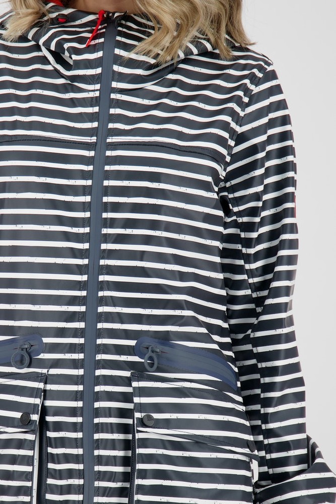 AlifeKickinDamenRegenjackeAudreyAKRaincoatMarine-XXL