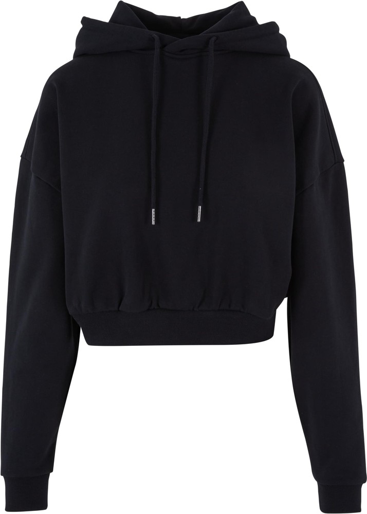 UrbanClassicsDamenLadiesCroppedHeavyHoodyBlack-3XL