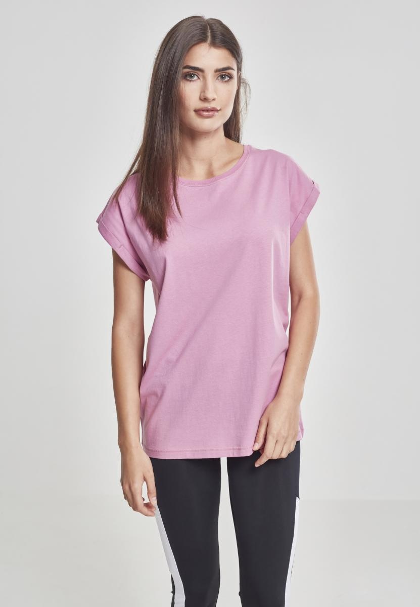 UrbanClassicsFemaleShirtLadiesExtendedShoulderTeeCoolpink-L