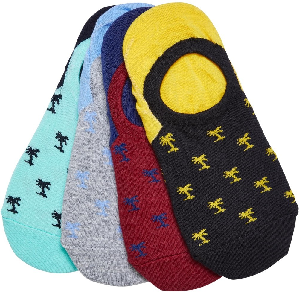 UrbanClassicsReccyledYarnInvisbilePalmtreeSocks4-PackMulticolor