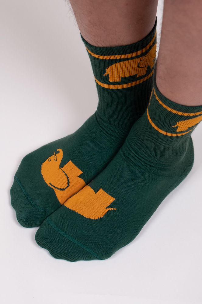 TrendsplantSockenGreenOrganicCottonAthleticSocksGreen-36-385