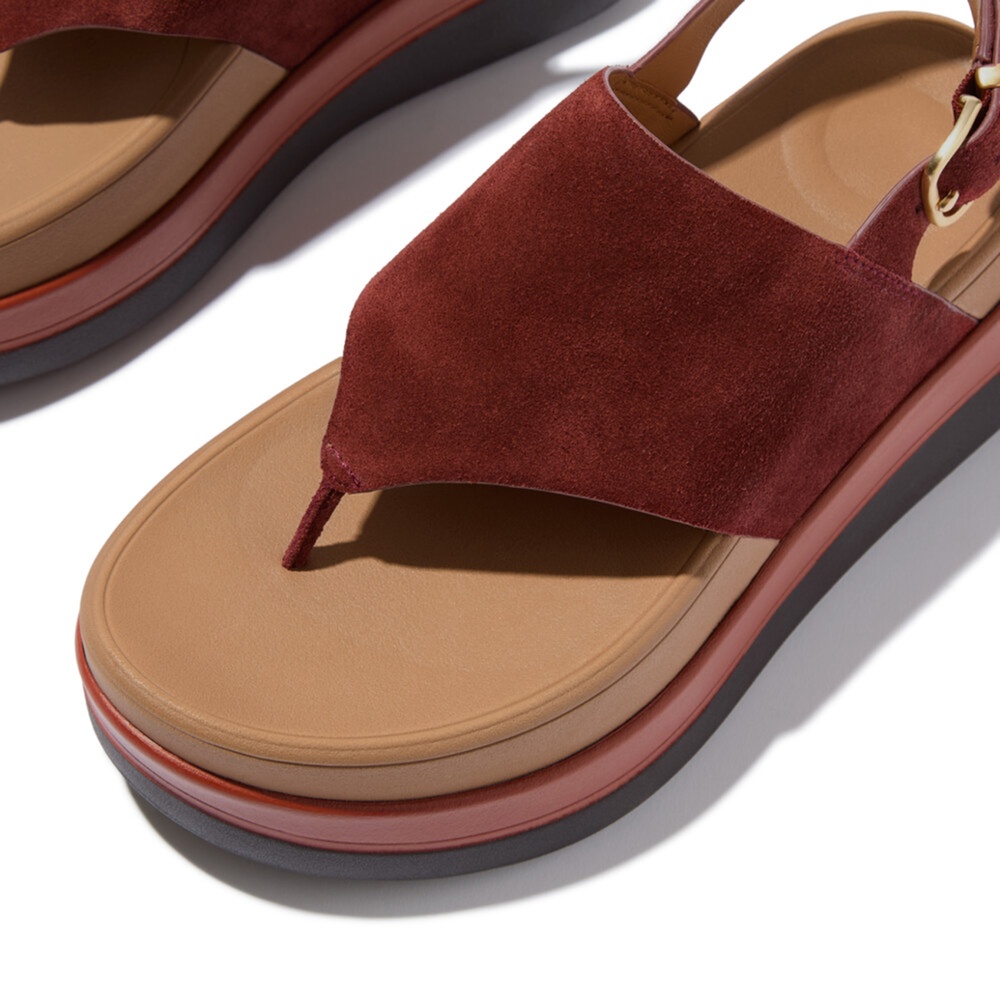 FitFlopDamenSandalenF-ModeStackSuedeBack-StrapToe-PostSandalsE2H