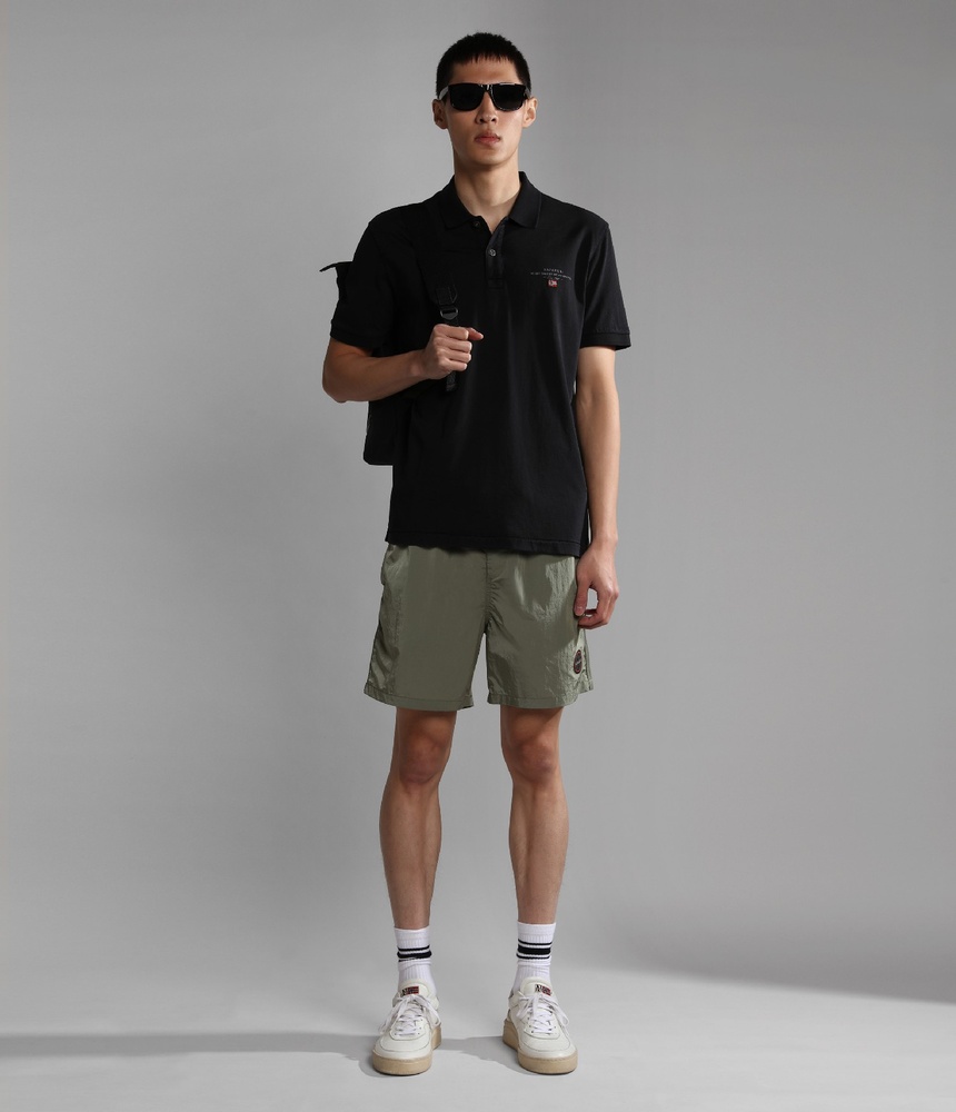 NapapijriPoloShirtElbasJerseyNP0A4GB4Black-XS