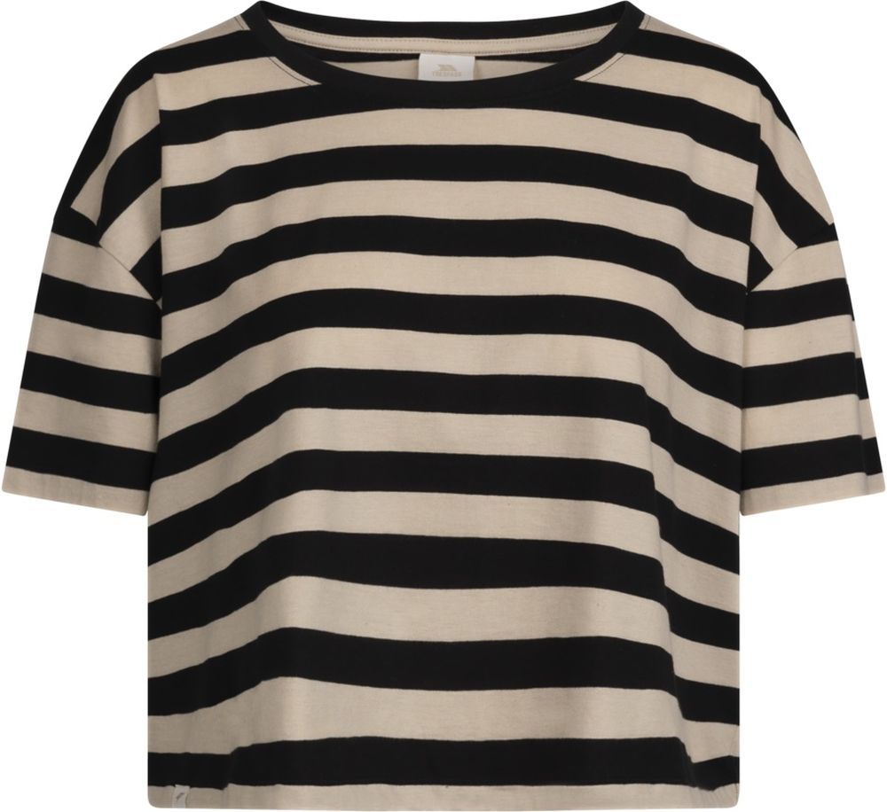 TrespassDamenT-ShirtDonnaCasualTshirtBlackStripe-S