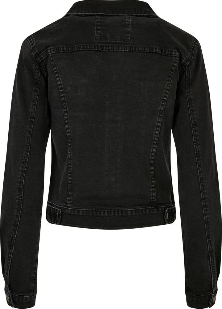 UrbanClassicsDamenLadiesOrganicDenimJacketBlackWashed
