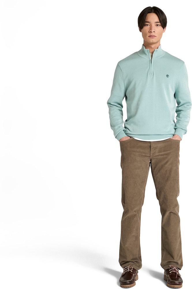 TimberlandPulloverSweatshirtJohnsRiverCottonQuarter-ZipSweaterTB0A2BSWSilverBlue-3XL