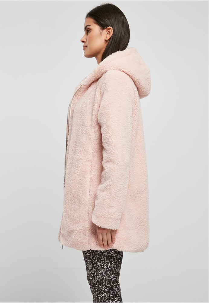 UrbanClassicsDamenJackeLadiesSherpaJacketPink-3XL