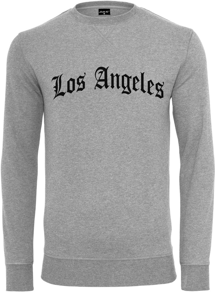 MisterTeeLosAngelesWordingCrewneckGrey-L