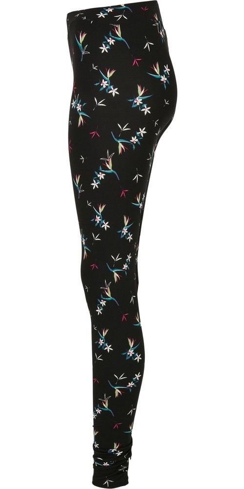 UrbanClassicsDamenLadiesSoftAOPLeggingsBlackfloret-3XL